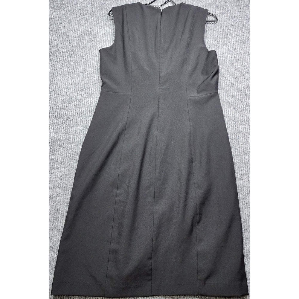 Banana Republic Womens Black Sleeveless Sheath Work Dress Size 12 - Picture 6 of 7
